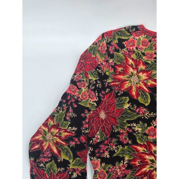 The Vermont Country Store Red Floral Top Size Small VTG - Picture 10 of 16